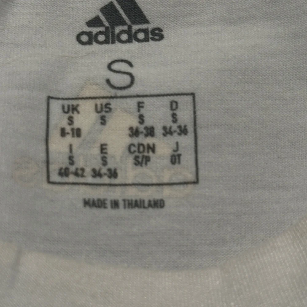 Adidas White Sleeveless Logo Tank Top Size S.